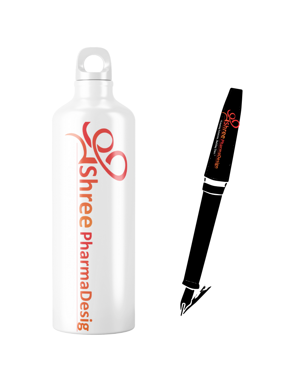 Customize water bottle and pen